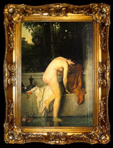 framed  Jean-Jacques Henner The Chaste Susannah, ta009-2